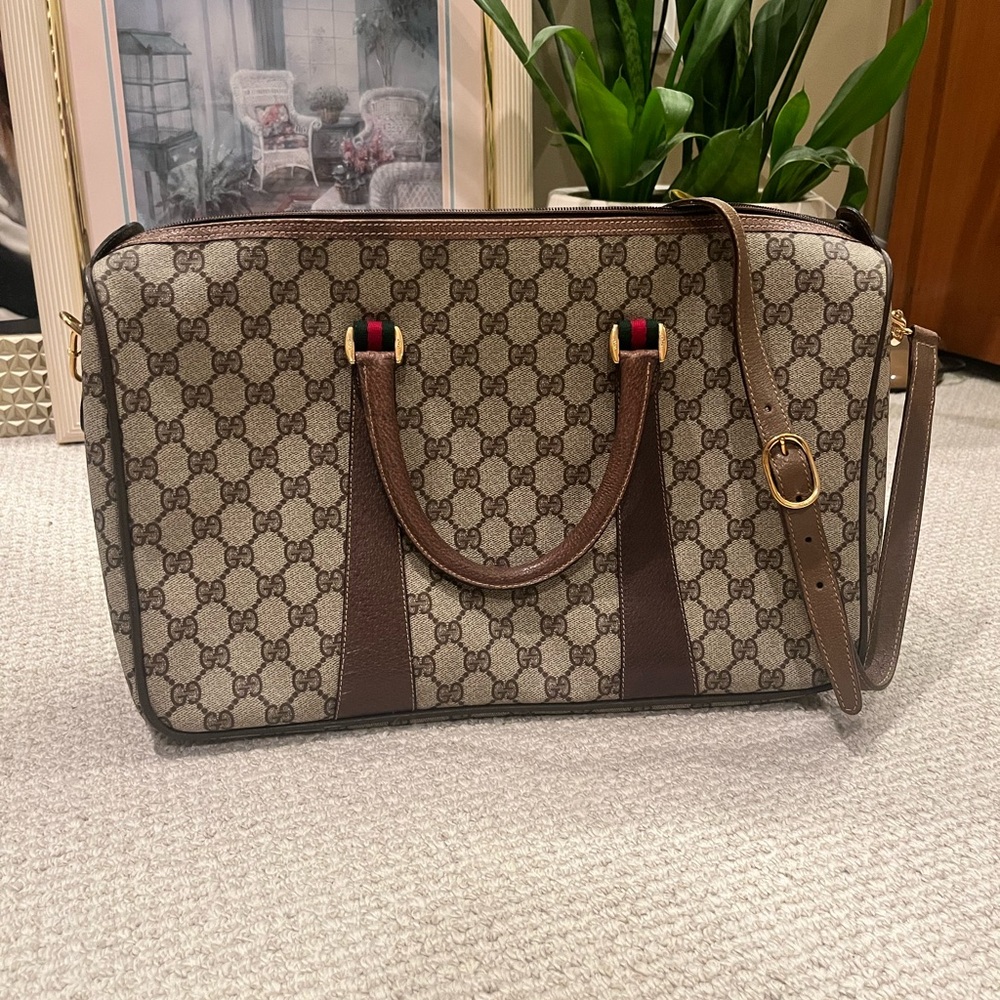 Vintage Gucci GG Small Duffle Bag